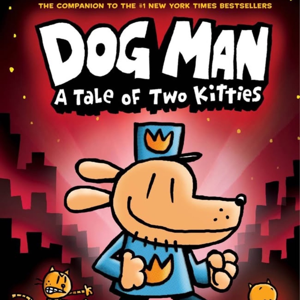 BRAND NEW dog man a tale of two kitties book